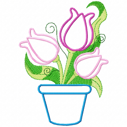 Flowers Embroidery Design 1